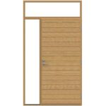 Puuovi vasen ja yläikkuna