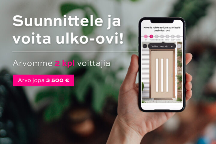 Heinäkuun oviarvonnan voitot Hyvinkäälle ja Kyrönlahdelle!